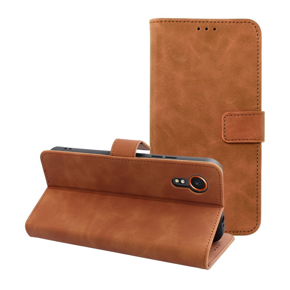 TENDER Book Ümbris jaoks SAMSUNG XCover 7 brown