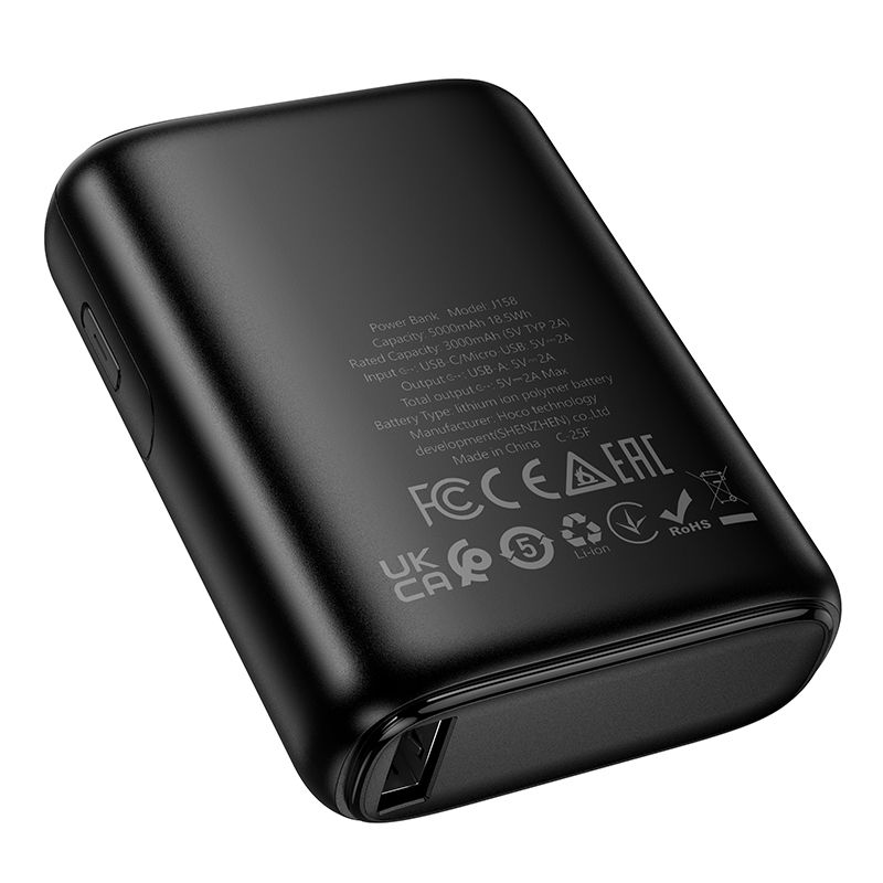 Powerbank Hoco 5000 mAh 2A J158 must