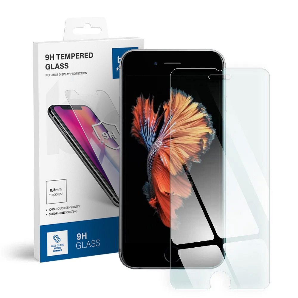 Закалённое стекло для iPhone 6 / 6S Blue Star