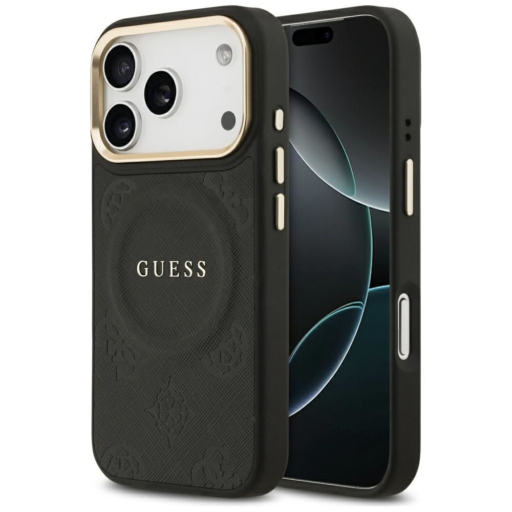 GUESS ümbris jaoks IPHONE 17 Pro compatible with MagSafe GUHMP17LPSAMSECK (PU W/ Peony Hot Stamp) must