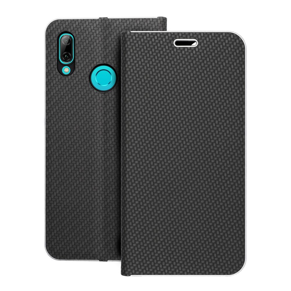 Чехол-книжка для Huawei P Smart 2019 Luna Book Carbon чёрный