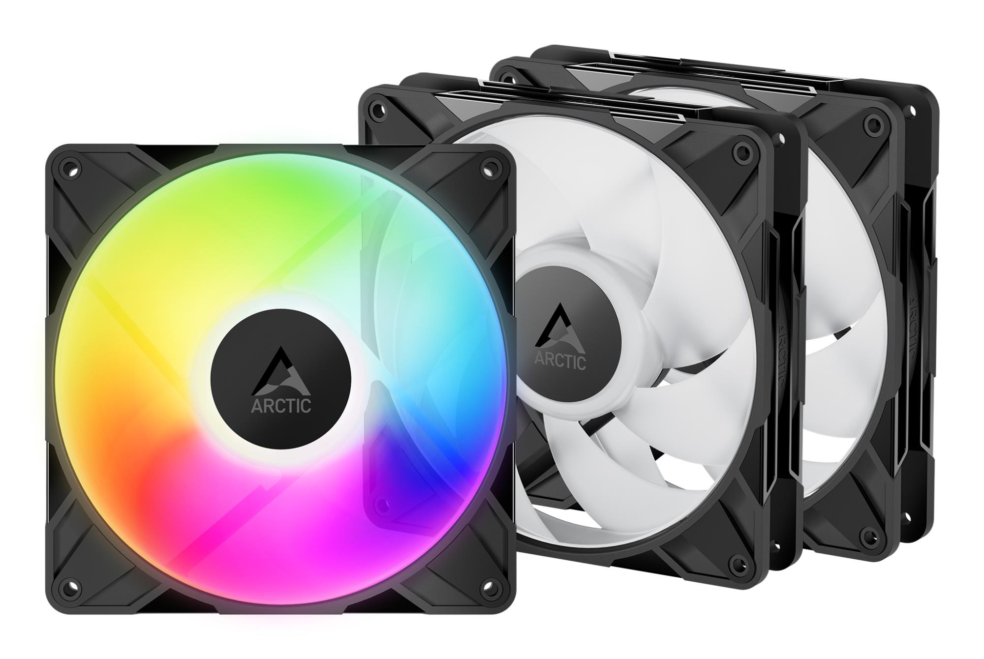 ARCTIC P14 PRO PWM PST A-RGB kõrge jõudlusega ventilaatorid, 4-pin, 140mm, 3 tk