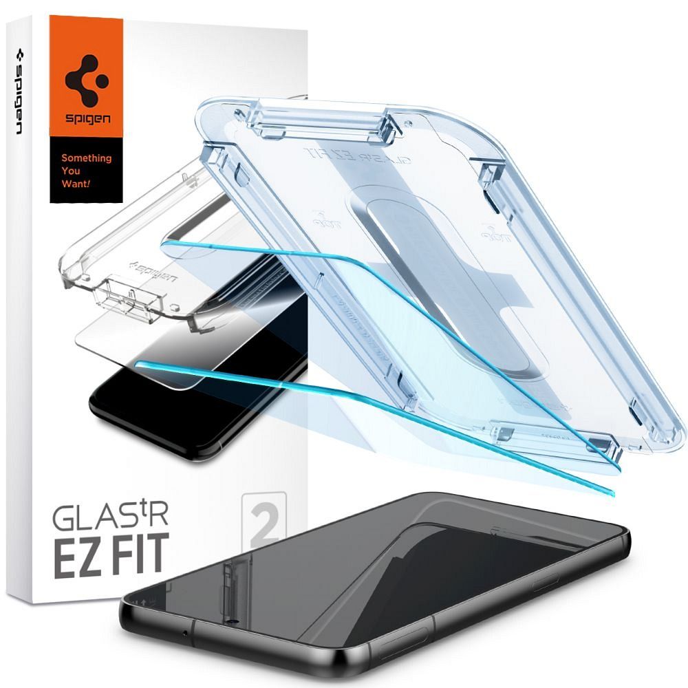 SPIGEN Karastatud klaas GLAS.TR ”EZ FIT” 2-pack jaoks SAMSUNG S23 Plus läbipaistev
