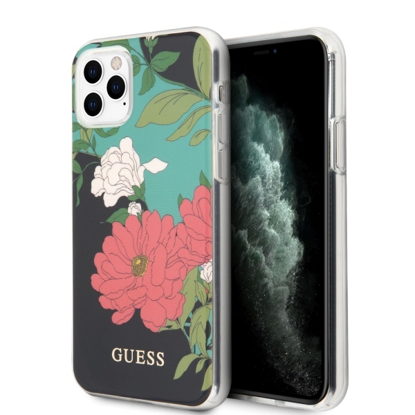 Guess GUHCN58IMLFL01 iPhone 11 Pro чёрный/чёрный N°1 Flower Collection