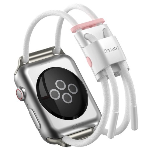 Rihm Baseus Lets go Apple Watch Series 42 / 44mm valge/roosa