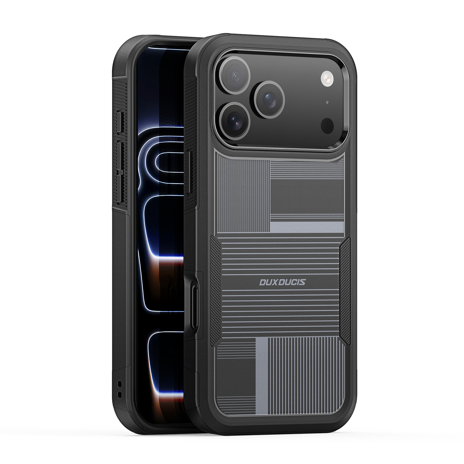 Чехол Dux Ducis Shld для Apple iPhone 17 Pro чёрный узор Umbra