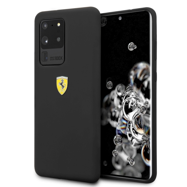 Ferrari жёсткий чехол FESSIHCS69BK S20 Ultra G988 чёрный/чёрный Silicone