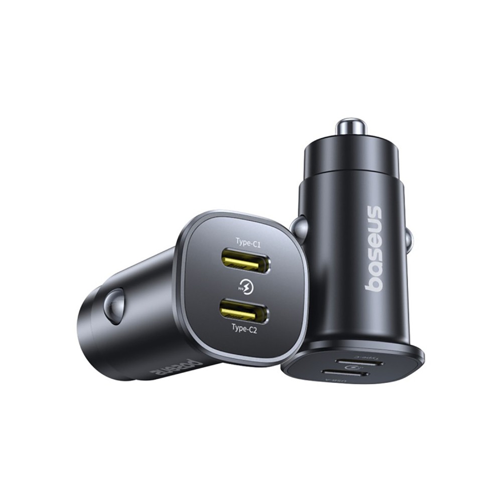 Car laadija Baseus GoTrip 2xUSB-C 30W must C00072300123-01