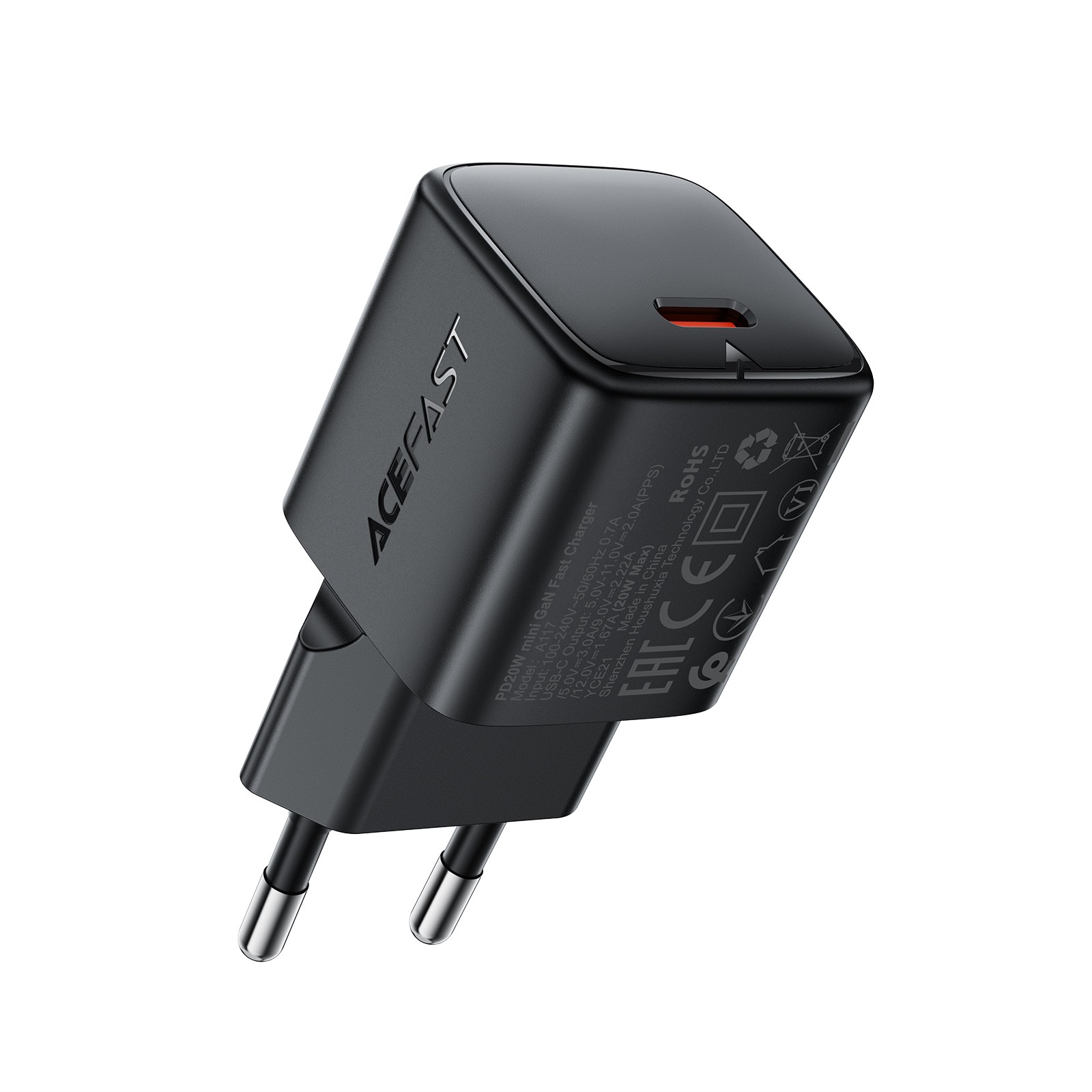 Laadija Acefast A117 20W GaN USB-C must
