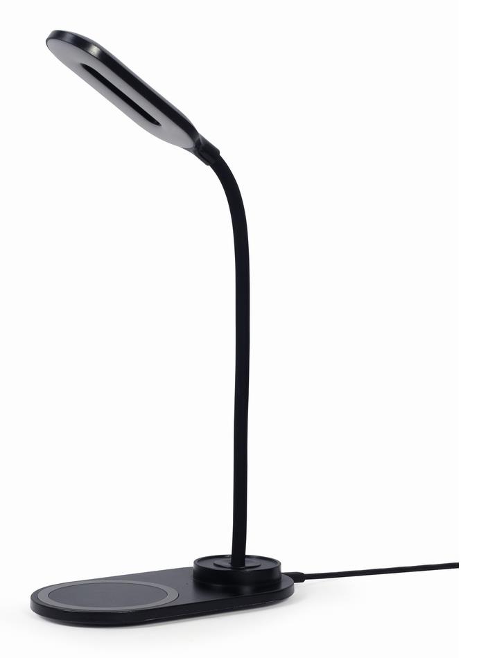 Juhtmevaba laadija lauavalgustiga must TA-WPC10-LED-01 GEMBIRD