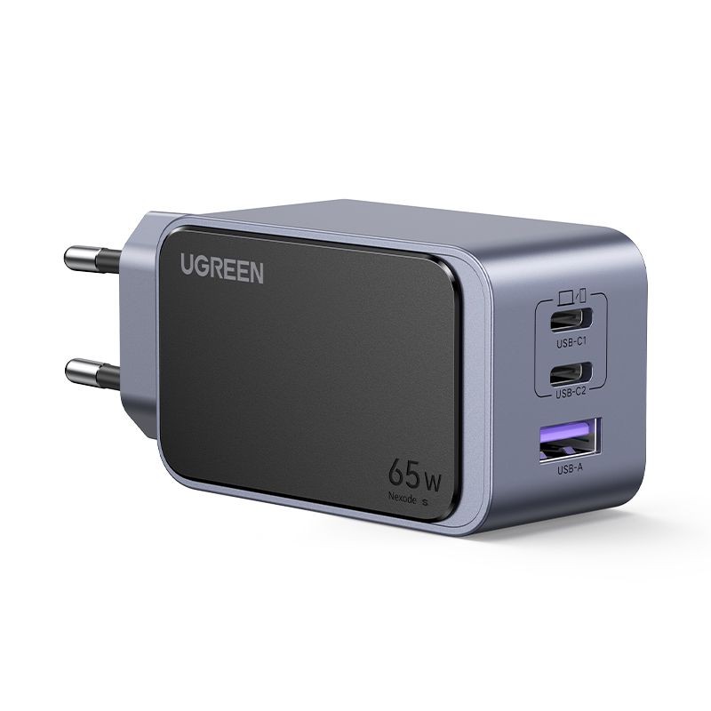 Laadija Ugreen X553 GaN 65W 2xUSB-C/USB-A hall (35042)