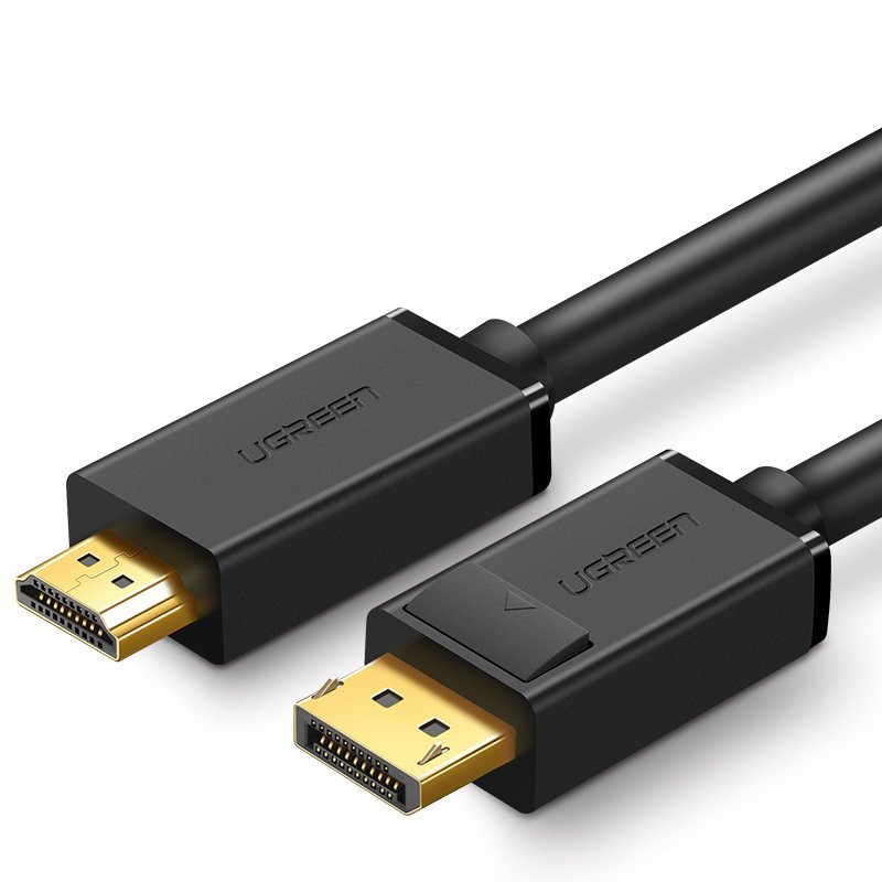 Ugreen ühesuunaline DisplayPort - HDMI kaabel 4K 30Hz 32 AWG 1.5m must (DP101 10239)