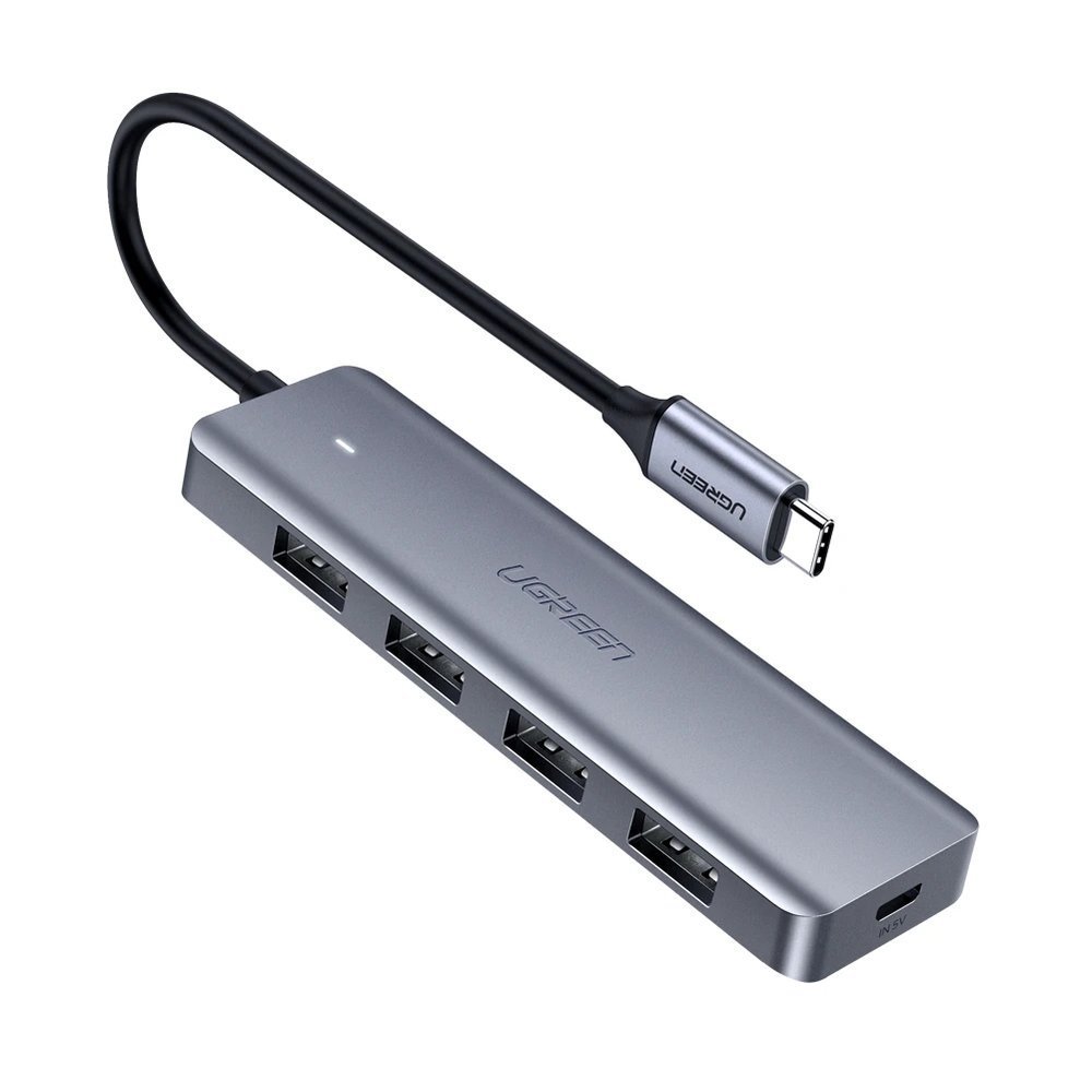 Ugreen USB Type C Jaotur - 4x USB 3.2 Gen 1 USB-C toitepordi halliga (CM219 70336)