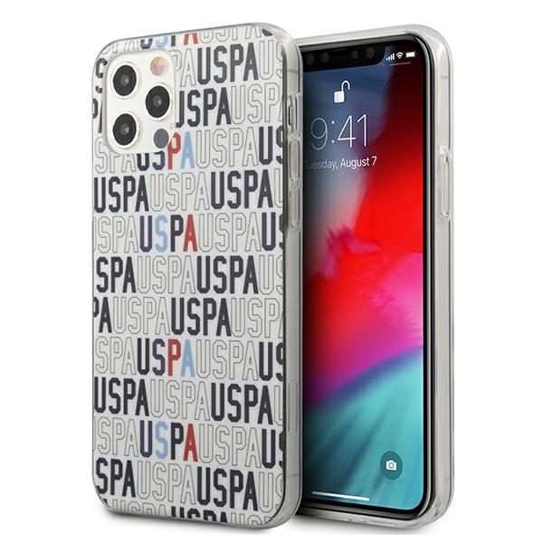 US Polo USHCP12MPCUSPA6 Logo Mania Collection ümbris seadmele iPhone 12 / 12 Pro 6.1", valge