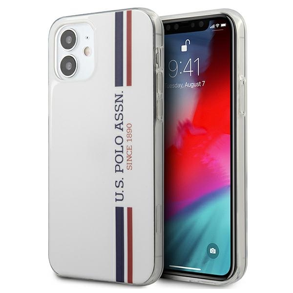 US Polo USHCP12SPCUSSWH iPhone 12 mini 5,4" valge Tricolor Collection