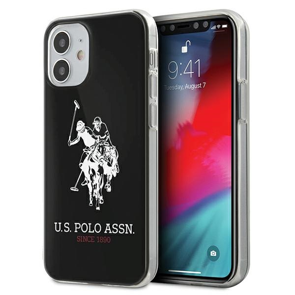 US Polo USHCP12STPUHRBK iPhone 12 mini 5,4" tšarny/must läikiv suur logo