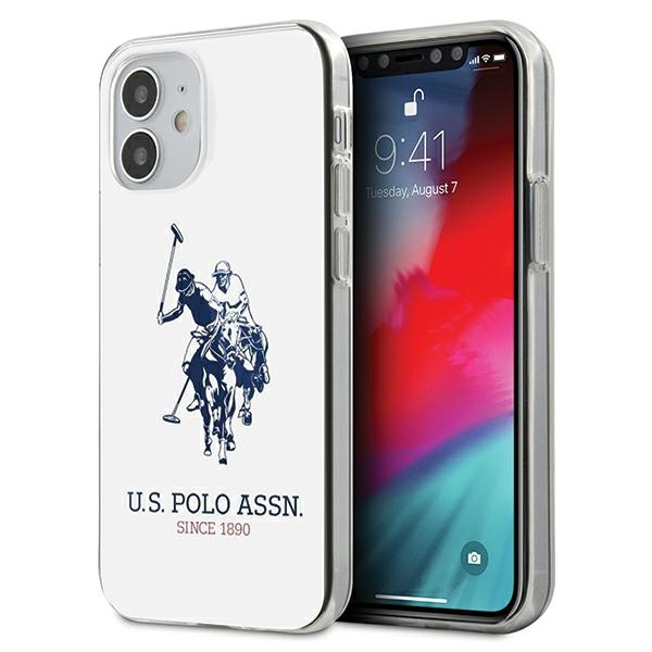 US Polo USHCP12STPUHRWH Shiny Big Logo ümbris seadmele iPhone 12 mini 5.4", valge