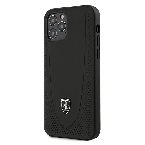 Ferrari FEOGOHCP12MBK iPhone 12/12 Pro 6.1" must/must kõvakott Off Track perforeeritud
