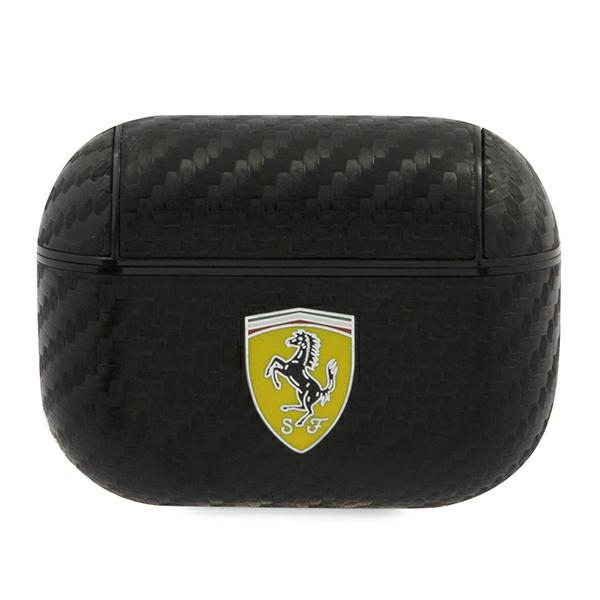 Ferrari FESAPCABK AirPods Pro ümbris On Track PU Carbon – must