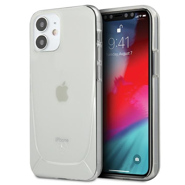 Mercedes Transparent Line ümbris iPhone 12 mini jaoks - läbipaistev
