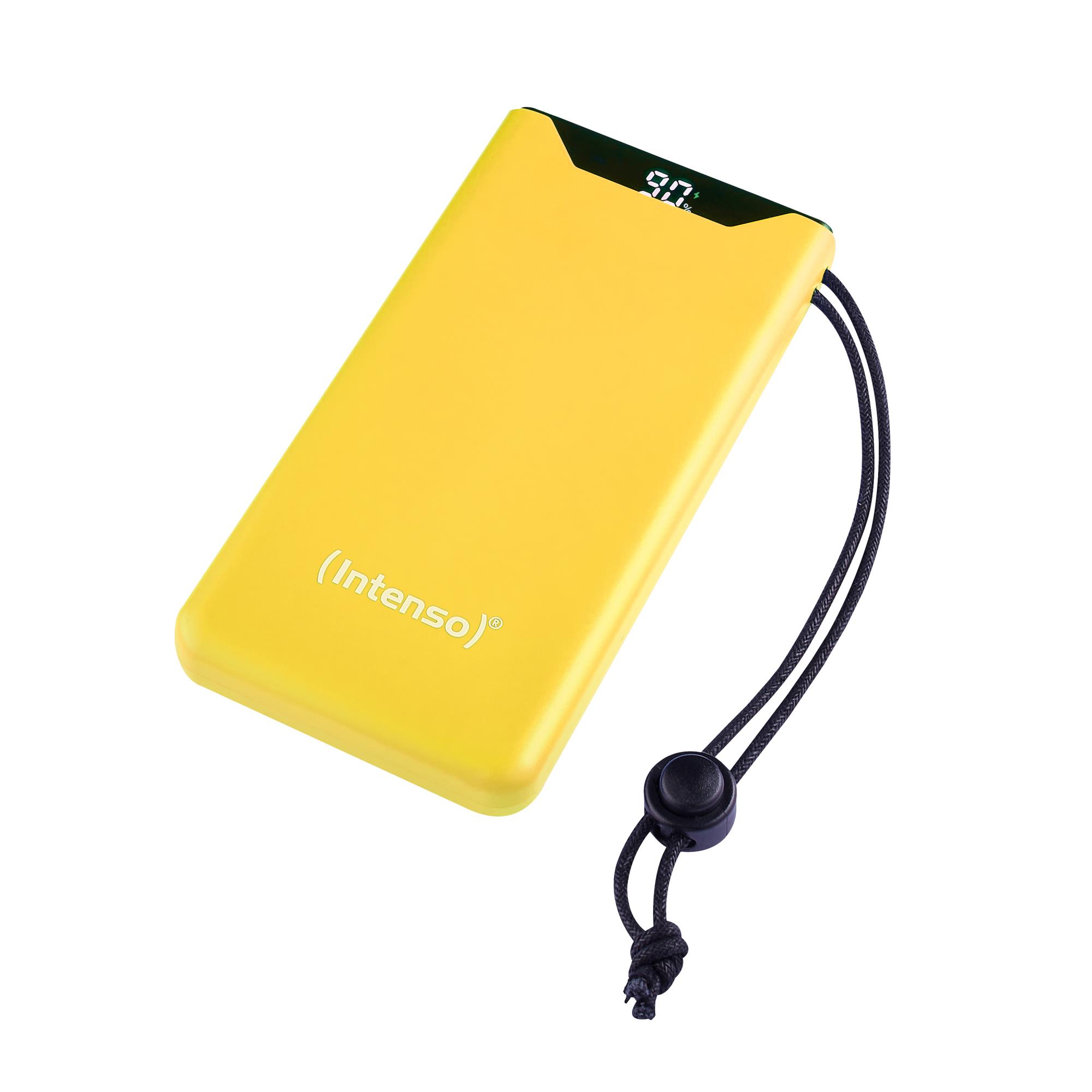 Akupank USB 10000mAh QC3.0 kollane Intenso F10000