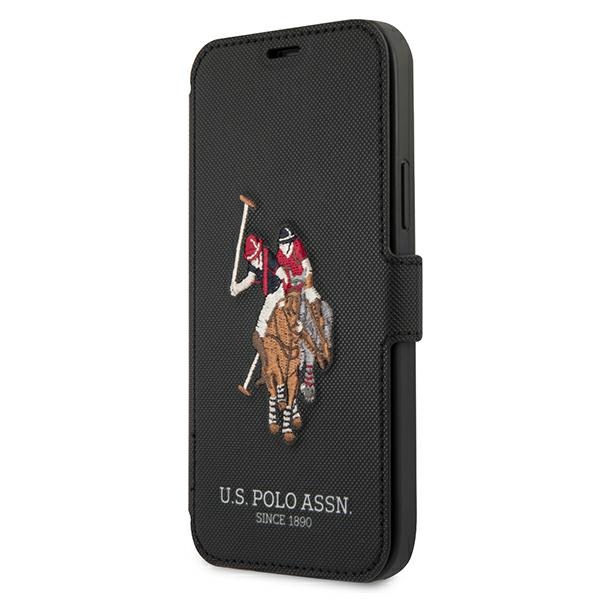 US Polo USFLBKP12SPUGFLBK iPhone 12 mini 5,4" tšarny/must raamat Polo tikandiga kollektsioon
