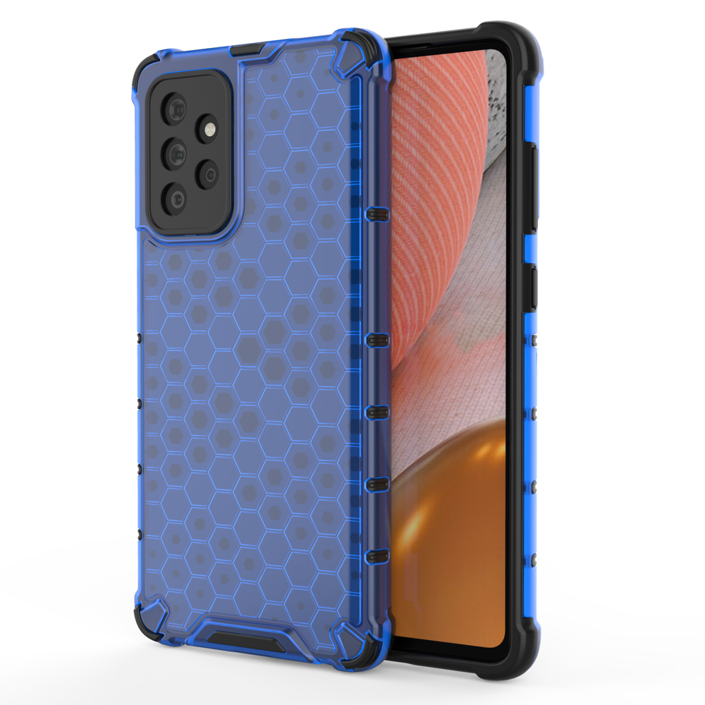 Honeycomb Case soomuskaitse TPU kaitsekattega Samsung Galaxy A72 4G sinine