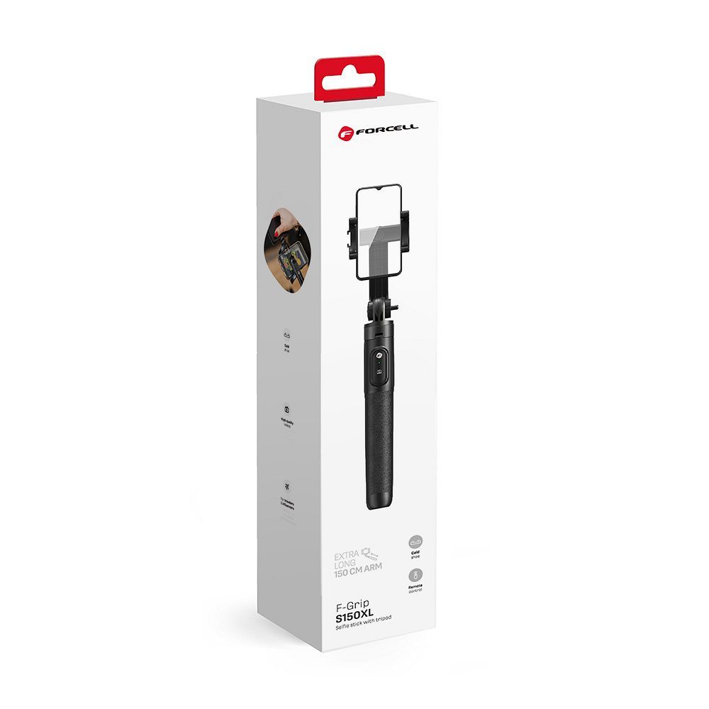 FORCELL F-GRIP S150XL selfie stick with Juhtmevaba remote control tripod must