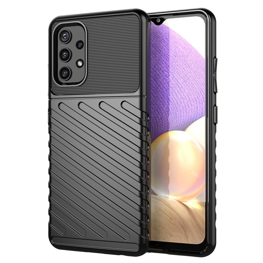 Thunder Case Paindlik ja vastupidav TPU ümbris Samsung Galaxy A72 4G musta