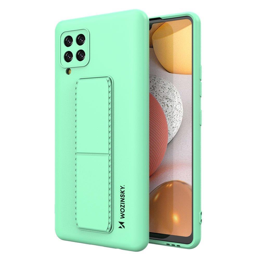 Wozinsky Kickstand Case silikoonist ümbris koos stendiga Samsung Galaxy A42 5G mint
