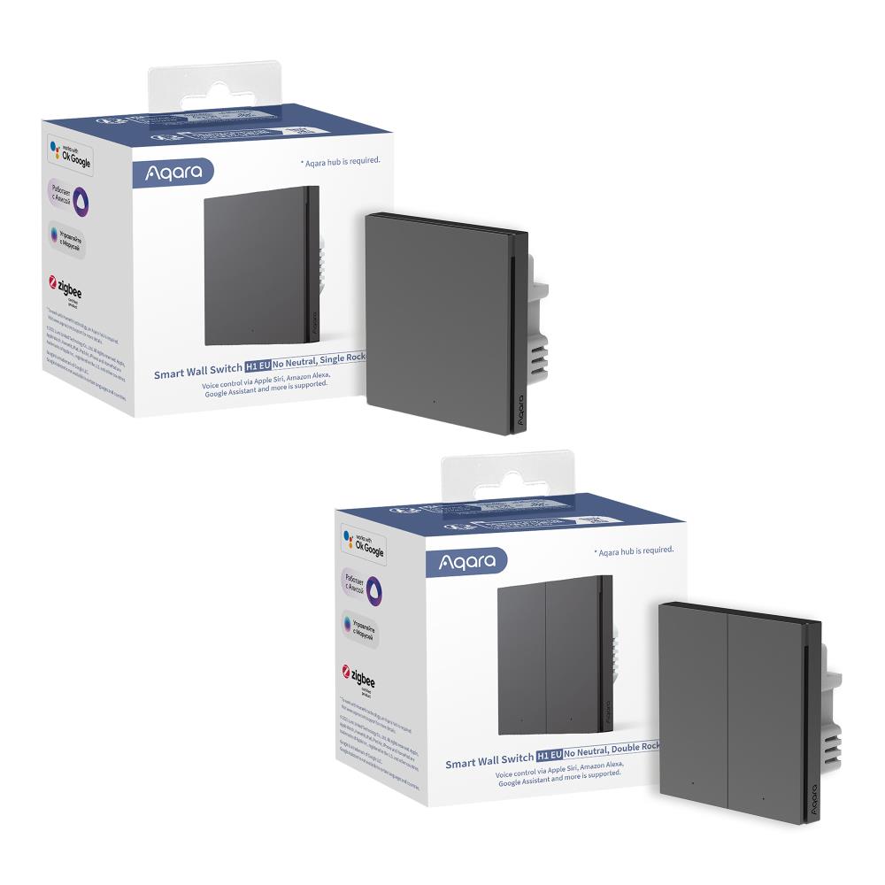 Nutikodu juhtmega lüliti WS-EUK01 Hall Aqara