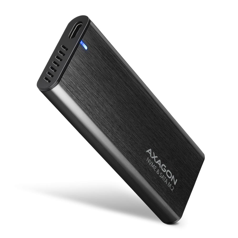 AXAGON SSD Korpus M.2 NVMe/SATA USB-C EEM2-SB2