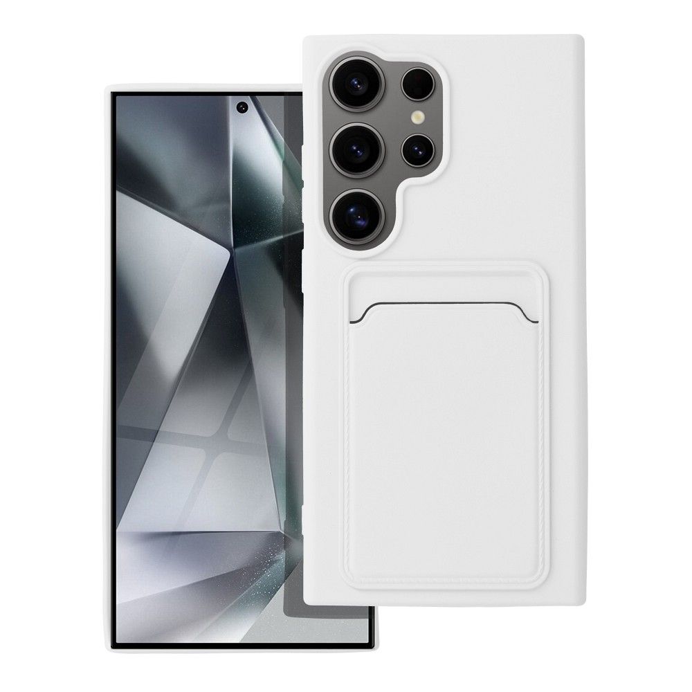 Ümbris jaoks Samsung S24 ULTRA Card Ümbris valge