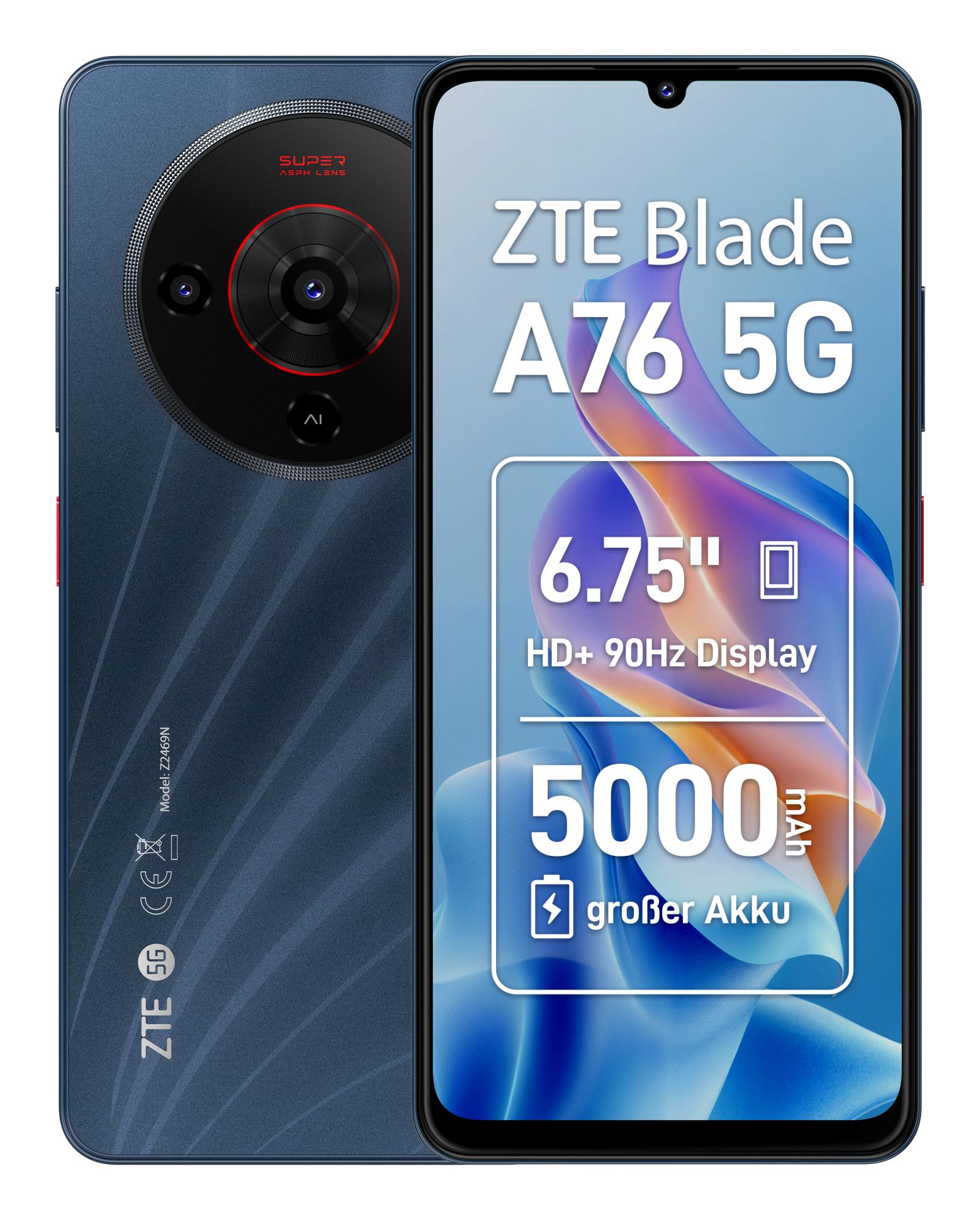 ZTE mobiiltelefon Blade A76 5G 4/128GB must