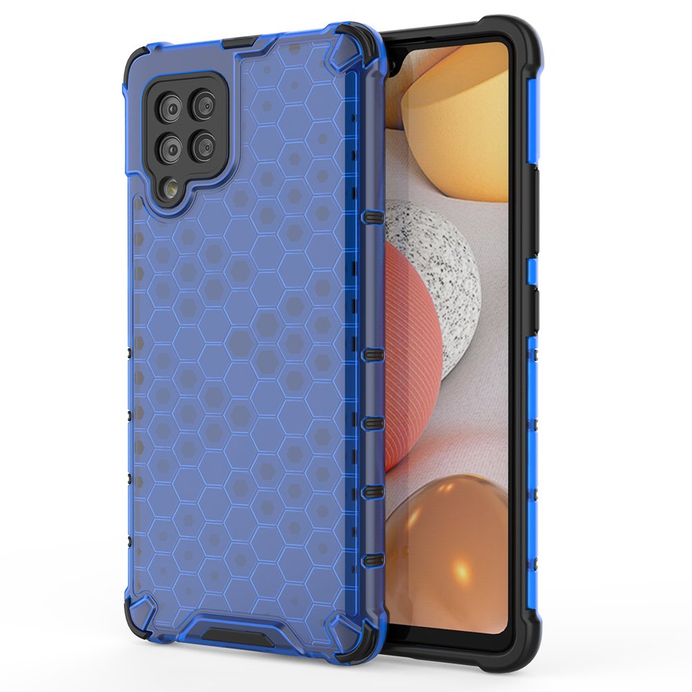 Honeycomb Case soomuskaitse TPU kaitsekattega Samsung Galaxy A42 5G sinine