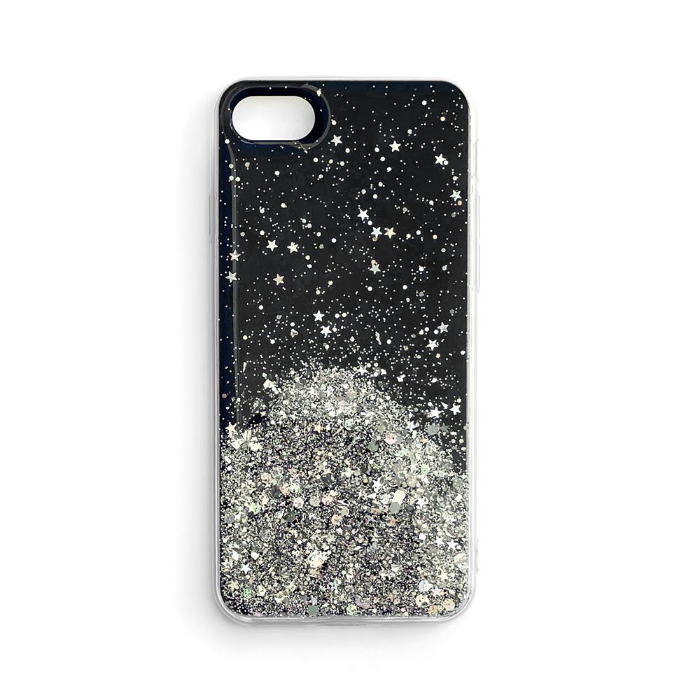 Wozinsky Star Glitter блестящий чехол для Xiaomi Redmi Note 9T 5G чёрный