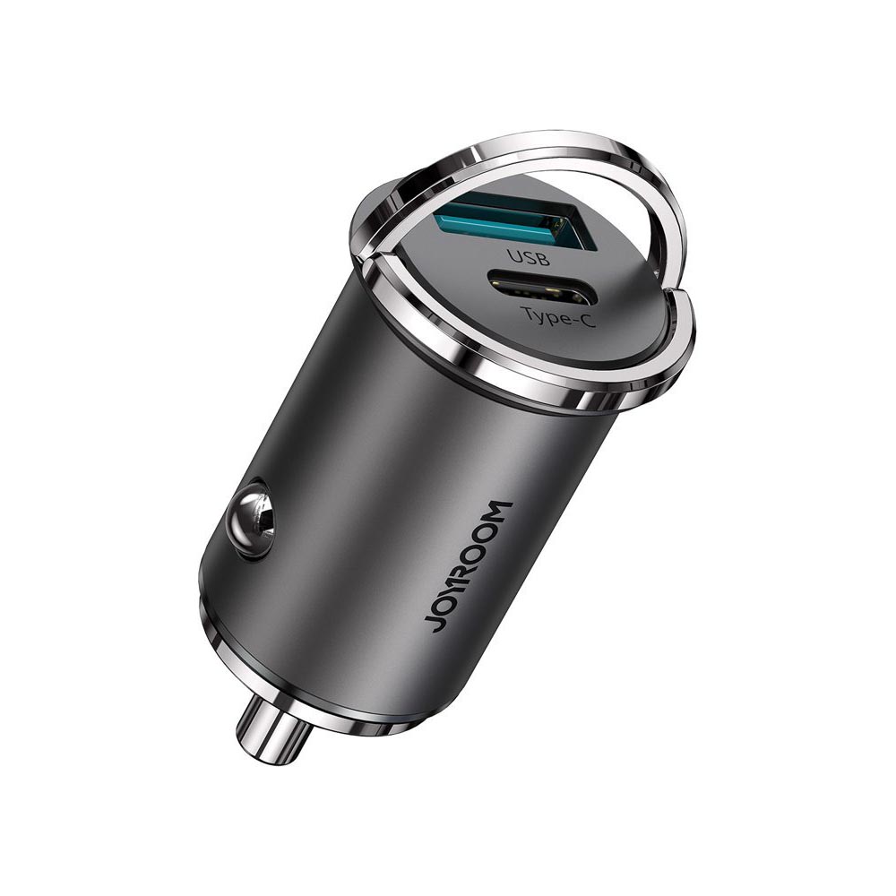 Автомобильное зарядное устройство Joyroom (C-A35) (1xUSB-C; 1xUSB; 4.8A 45W) чёрное