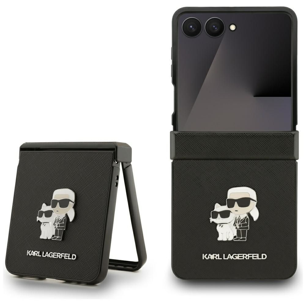 KARL LAGERFELD ümbris jaoks SAMSUNG Z Flip7 KLHCZF7SAPKCNPK (Saffiano KC PIN) must