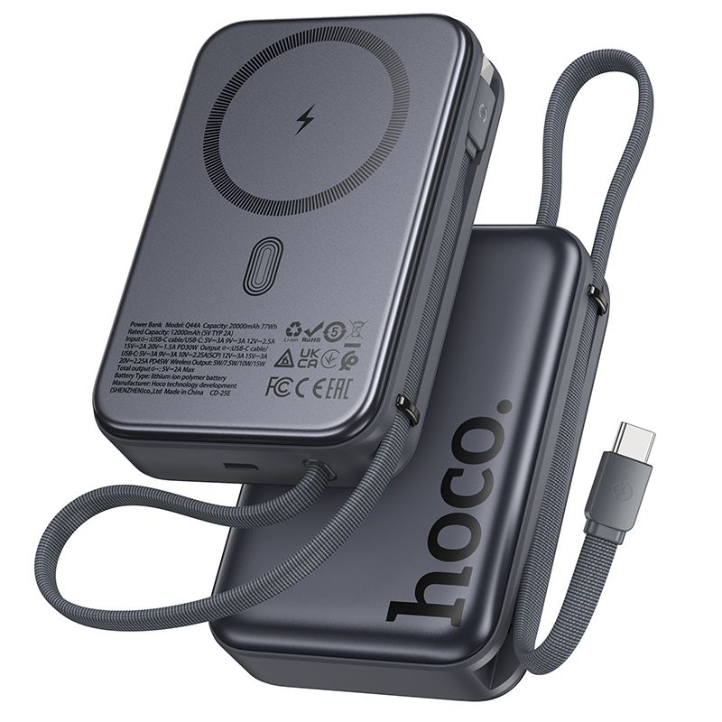 External battery Akupank Hoco Q44A 45W Magnetic 20000mAh must
