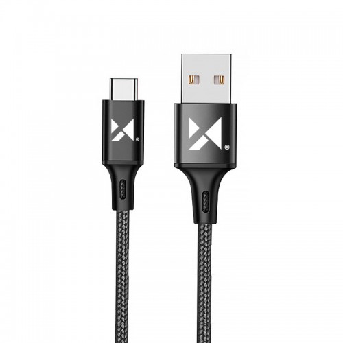 USB Cable Wozinsky "WUC-C1B" Black "Type-C" 100cm