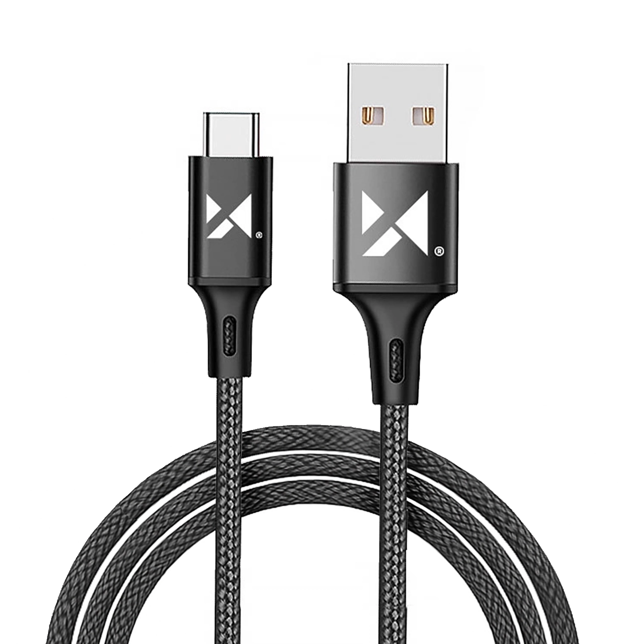 Кабель USB Wozinsky "WUC-C2B" чёрный Type-C 200 см
