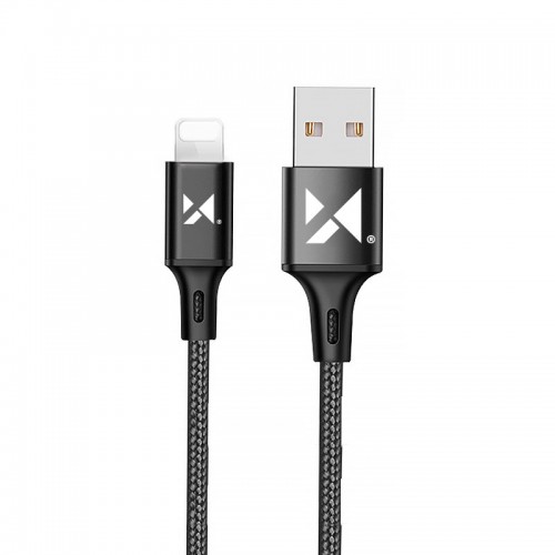 USB Cable Wozinsky "WUC-L2B" Black "Lightning" 200cm