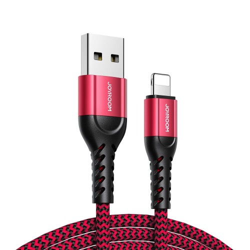 USB kaabel Joyroom N10 punane Lightning (komplekt 3 tk: 25cm / 120cm / 200cm)
