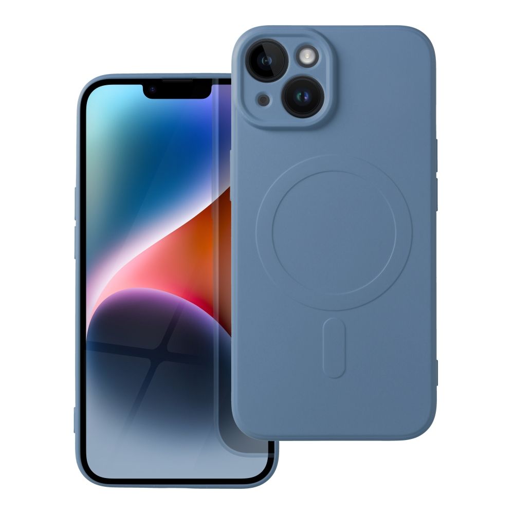 SILICONE MAG ÜMBRIS compatible with MagSafe jaoks IPHONE 14 sinine