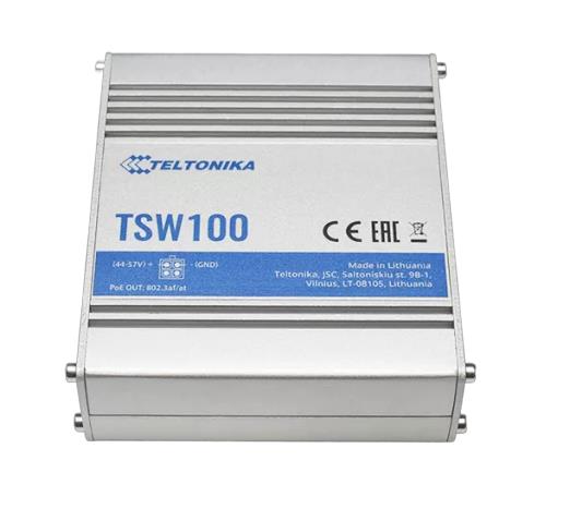 Kommutaator TELTONIKA TSW100 PoE+ 4 porti 120W