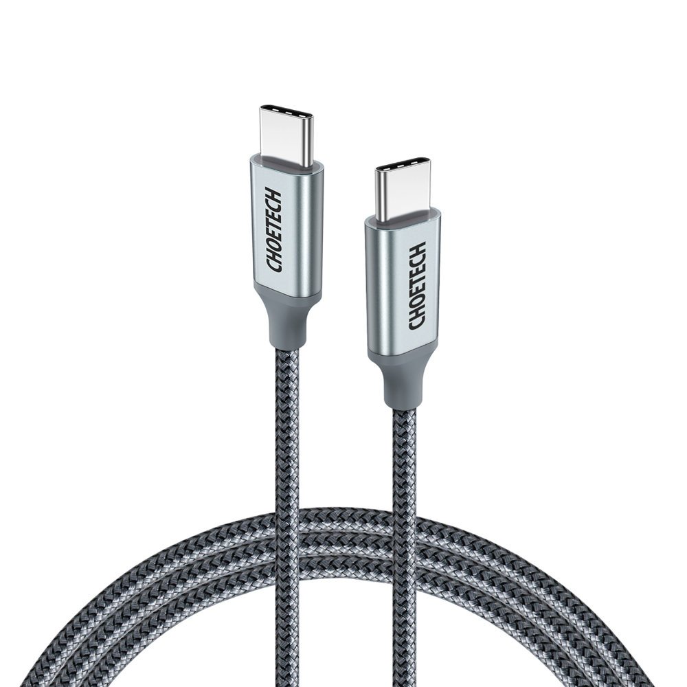 Choetech XCC-1002-GY USB-C - USB-C PD QC kaabel 100W 5A 480Mb/s 1.8m - hall