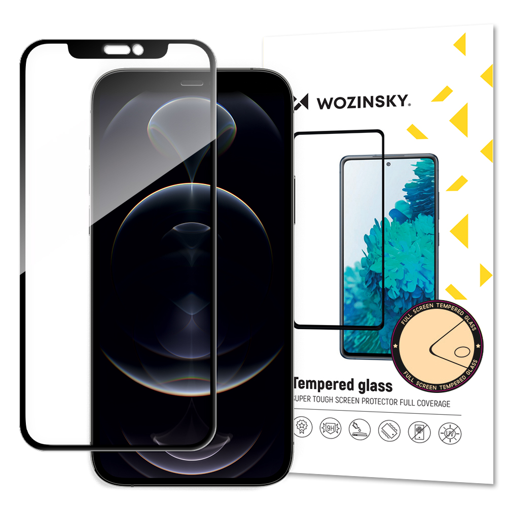 Защитное стекло Wozinsky 5D Full Glue для Apple iPhone 14 Plus/13 Pro Max case-friendly чёрный