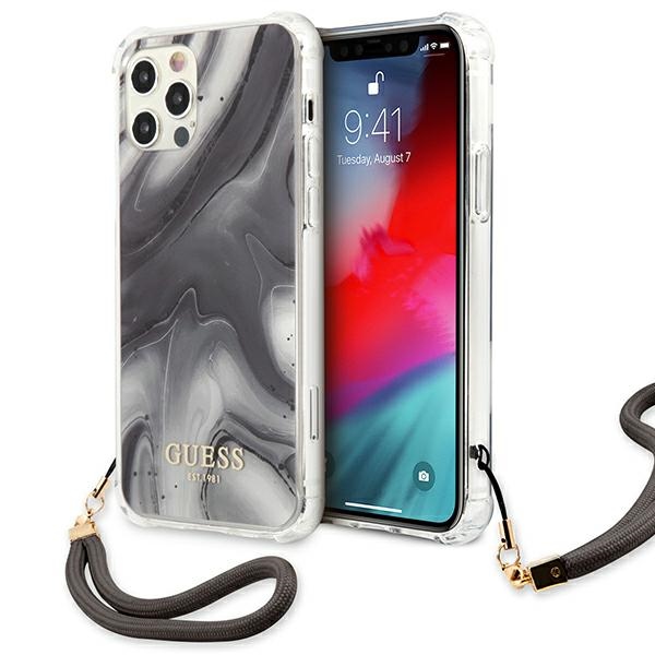 Guess Marble Collection iPhone 12 / iPhone 12 Pro ümbris - Hall