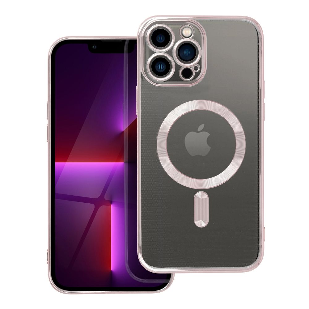 ELECTRO MAG COVER case compatible with MagSafe jaoks IPHONE 13 Pro Max rose kuldne