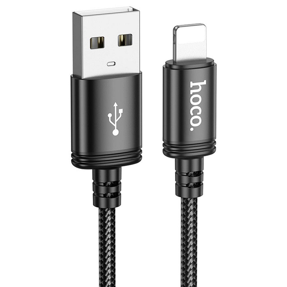 Кабель USB A to Lightning Hoco 2,4A 3 m X91 черный
